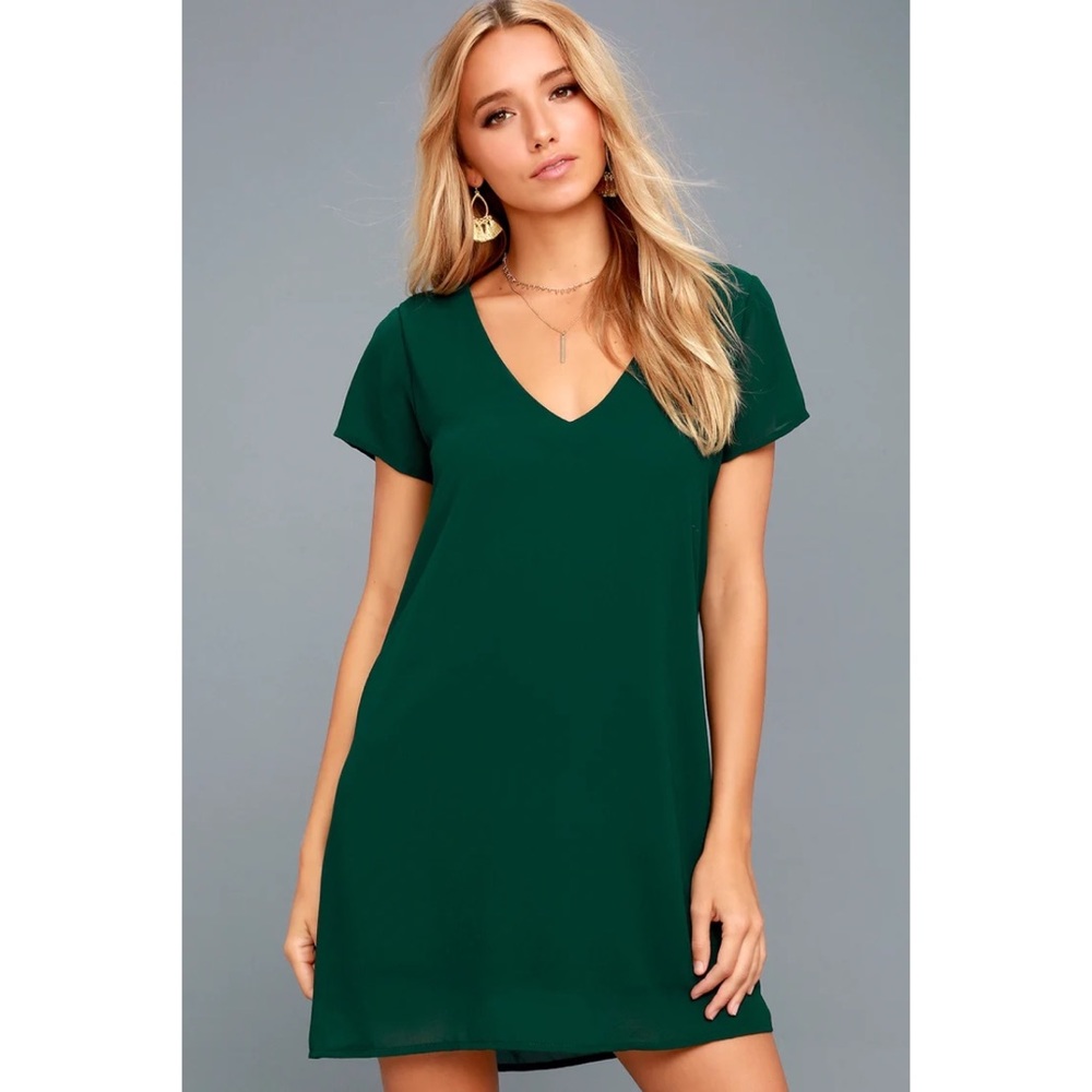 LULUS shift dress green/teal - new with tags